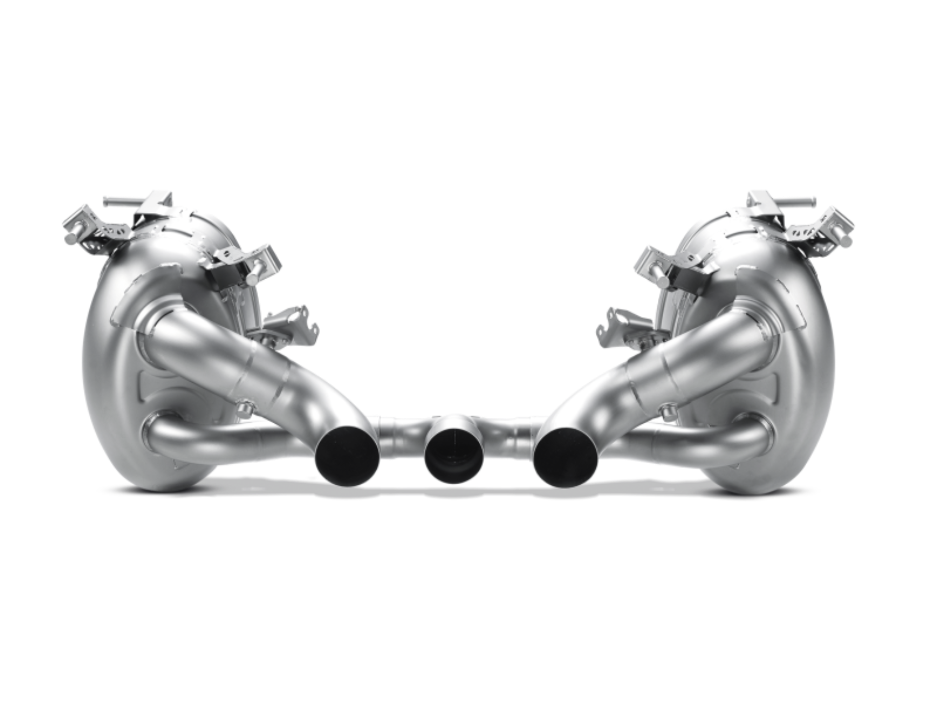 Picture of Akrapovic 10-15 Ferrari 458 Italia/458 Spyder Slip-On Line (Titanium) w/ Carbon Tips