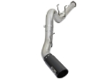 Picture of aFe ATLAS 5in DPF-Back Alum Steel Exhaust System w/Black Tip 2017 Ford Diesel Trucks V8-6.7L (td)