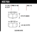 Picture of Hawk 06-07 Subaru WRX Blue 9012 Front Race Pads
