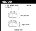 Picture of Hawk 06-07 Subaru WRX Blue 9012 Front Race Pads