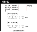 Picture of Hawk 69-81 Chevy Camaro Blue 9012 Front Brake Pads
