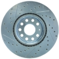 Picture of Select Sport Drilled and Slotted Brake Rotor; Front Left