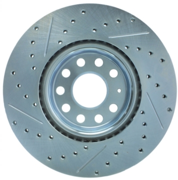 Picture of Select Sport Drilled and Slotted Brake Rotor; Front Left