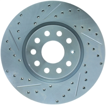 Picture of Select Sport Drilled and Slotted Brake Rotor; Front Right