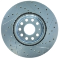 Picture of Select Sport Drilled and Slotted Brake Rotor; Front Right