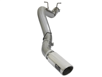 Picture of aFe LARGE BORE HD 5in 409-SS DPF-Back Exhaust w/Polished Tip 2017 GM Duramax V8-6.6L (td) L5P