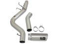 Picture of aFe LARGE BORE HD 5in 409-SS DPF-Back Exhaust w/Polished Tip 2017 GM Duramax V8-6.6L (td) L5P