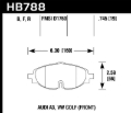 Picture of Hawk 15-17 VW Golf / Audi A3/A3 Quattro Front High Performance 5.0 Brake Pads
