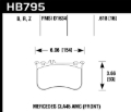 Picture of Hawk 14-17 Mercedes-Benz CLA 45 AMG Performance Ceramic Street Front Brake Pads