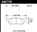 Picture of Hawk 12-16 Ford F-150 Performance Ceramic Street Rear Brake Pads