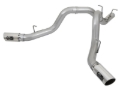 Picture of aFe ATLAS 4in DPF-Back Alum Steel Exhaust System w/Dual Exit Polished Tip 2017 GM Duramax 6.6L (td)