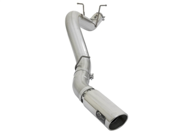 Picture of aFe ATLAS 5in DPF-Back Aluminized Steel Exhaust System w/Polished Tips 2017 GM Duramax 6.6L (td) L5P