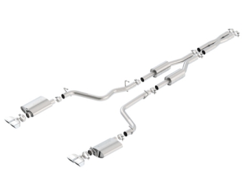 Picture of Borla 09-14 Dodge Challenger R/T 5.7L RWD 2Dr. Dual Rctgl. Angle S-Type CB Exhaust - Rear Split Exit