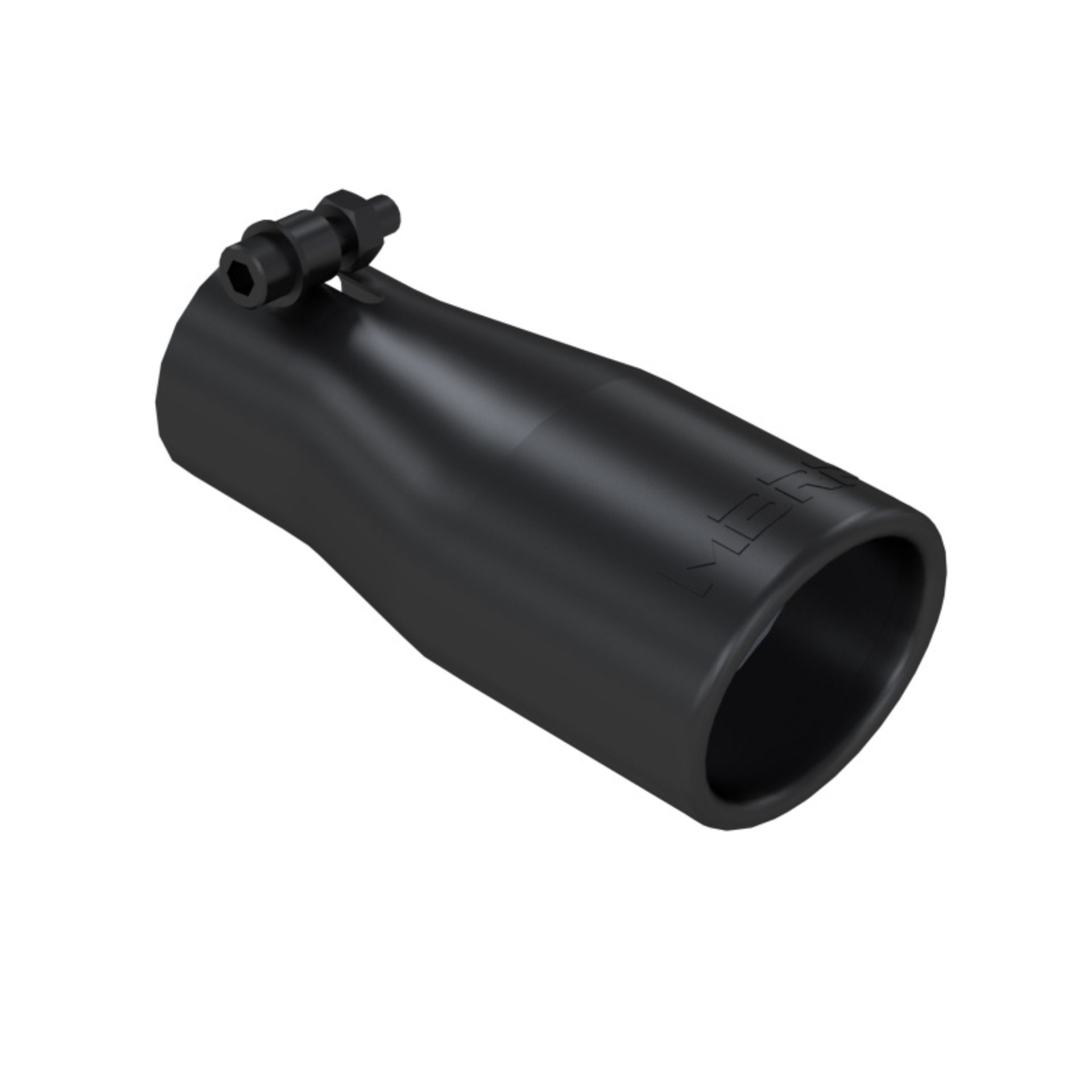 Picture of MBRP Universal Tip 2.5 O.D. Oval End 3.75 Inlet 10in length - Black Finish