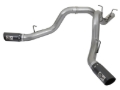 Picture of aFe LARGE BORE-HD 4in 409-SS DPF-Back Exhaust w/Dual Black Tips 2017 GM Duramax V8-6.6L (td) L5P