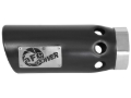 Picture of aFe Power Intercooled Tip Stainless Steel - Black 4in In x 5in Out x 12in L Clamp-On
