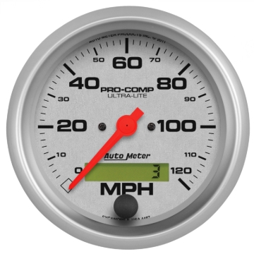 Picture of Autometer Ultra-Lite 3-3/8in 120mph Electrical Speedometer