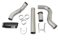 Picture of aFe Large Bore-HD 5in DPF Back 409 SS Exhaust System w/Black Tip 2017 Ford Diesel Trucks V8 6.7L(td)