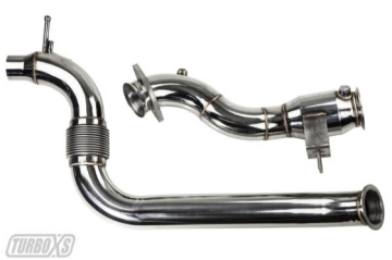 Picture of Turbo XS 2015+ Ford Mustang Ecoboost Downpipe w/ High Flow Catalytic Converter