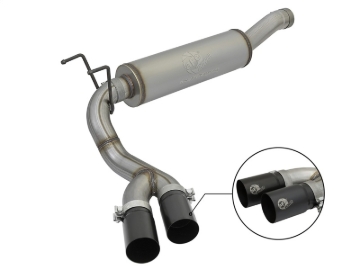 Picture of aFe Rebel Series 3-1/2in 409 SS Cat-Back Exhaust System w/Black Tip RAM 2500/3500 14-17 V8 6.4L