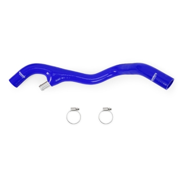 Picture of Mishimoto 03-04 Ford F-250/F-350 6.0L Powerstroke Lower Overflow Blue Silicone Hose Kit