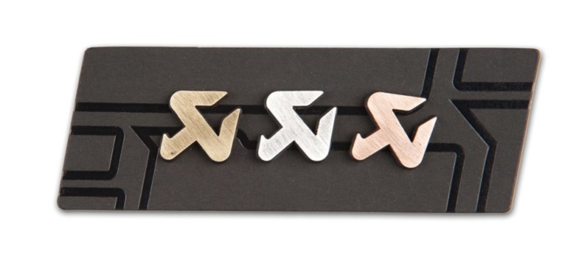 Picture of Akrapovic Cut copper/silver/brass pin set