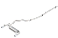 Picture of Borla RS 2.3L MT Round Angle-Cut Tips Split Rear Exit ATAK Catback Exhaust - 140730