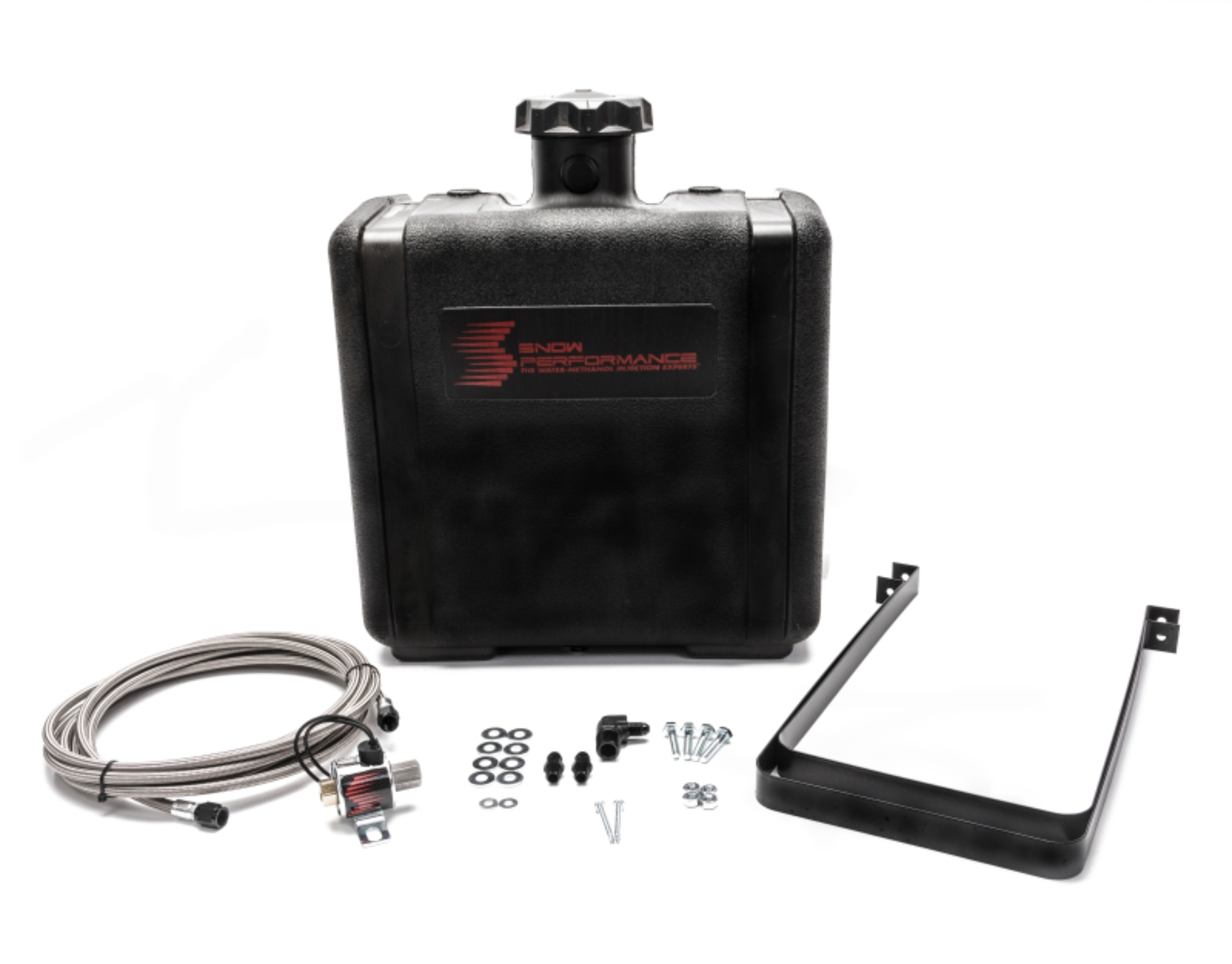 Picture of Snow Performance Water Tank Upgrade 7gal (w/Braided SS Line/Brackets/Solenoid/4AN Fittings)