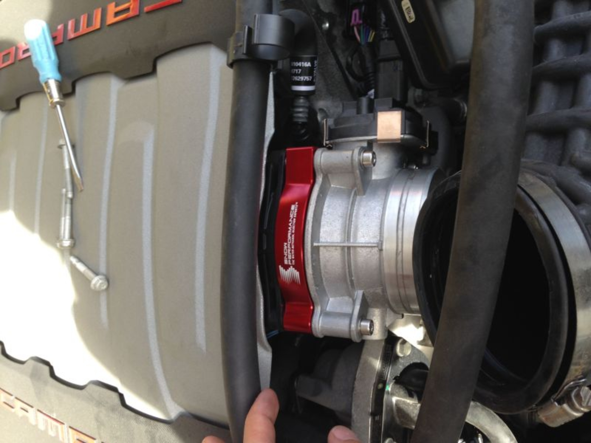 Picture of Snow Performance 16-17 Camaro Stg 2 Boost Cooler F/I Water Injection Kit (SS Braided Line & 4AN)