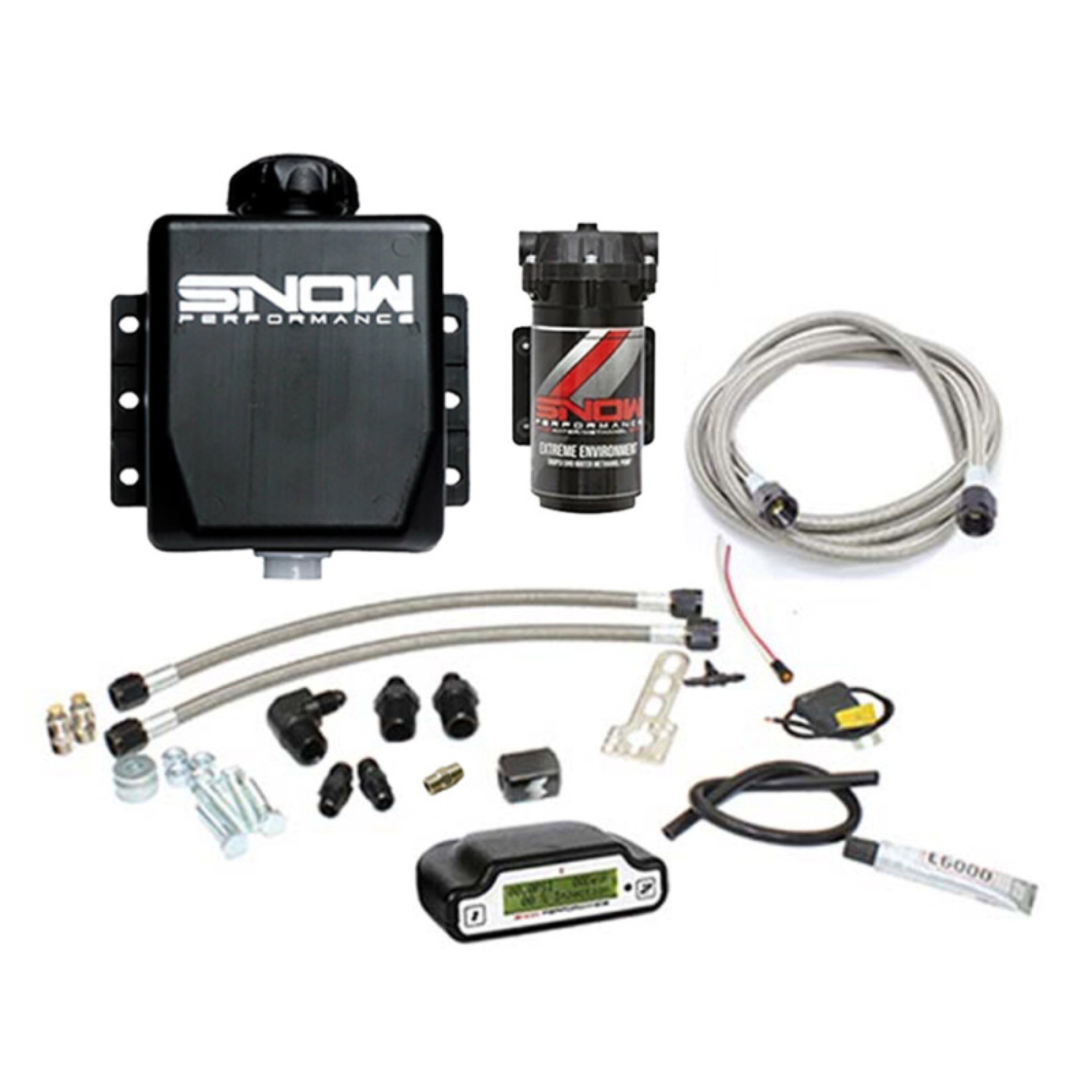 Picture of Snow Performance Stg 3 Boost Cooler EFI 2D MAP Prog. Water Injection Kit (SS Braided Line & 4AN)