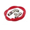 Picture of Snow Performance Water Dual Nozzle Upgrade SS Braided Line (For 4AN SS Braided Line Kit)
