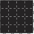 Picture of WeatherTech TechFloor - 12in x 12in Solid Tile w/ Raised Squares - Black