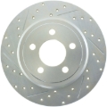 Picture of Select Sport Drilled and Slotted Brake Rotor; Rear Right