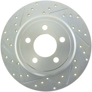 Picture of Select Sport Drilled and Slotted Brake Rotor; Rear Right