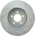 Picture of Select Sport Drilled and Slotted Brake Rotor; Rear Right