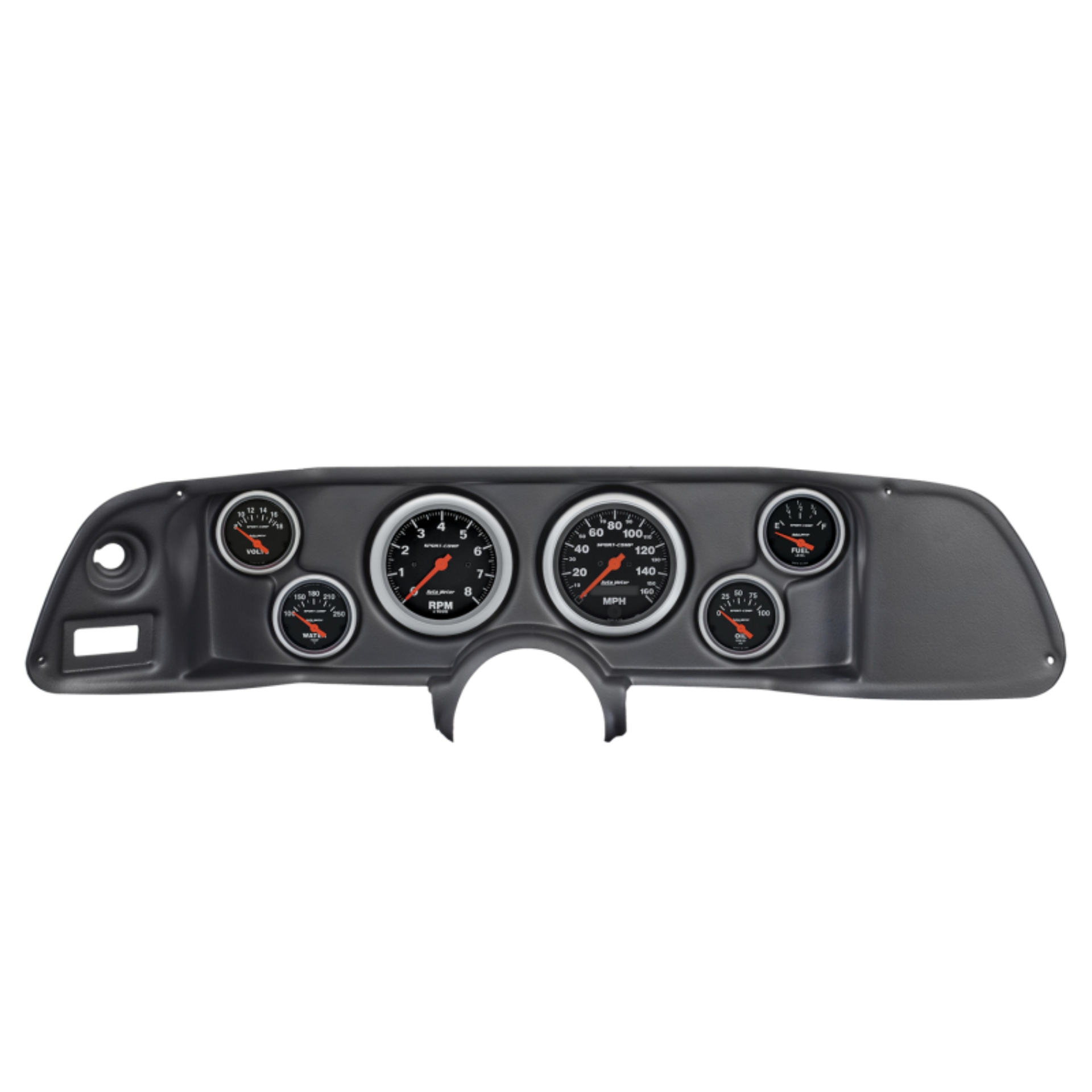 Picture of Autometer Sport-Comp 70-78 Camaro Dash Kit 6pc Tach / MPH / Fuel / Oil / WTMP / Volt