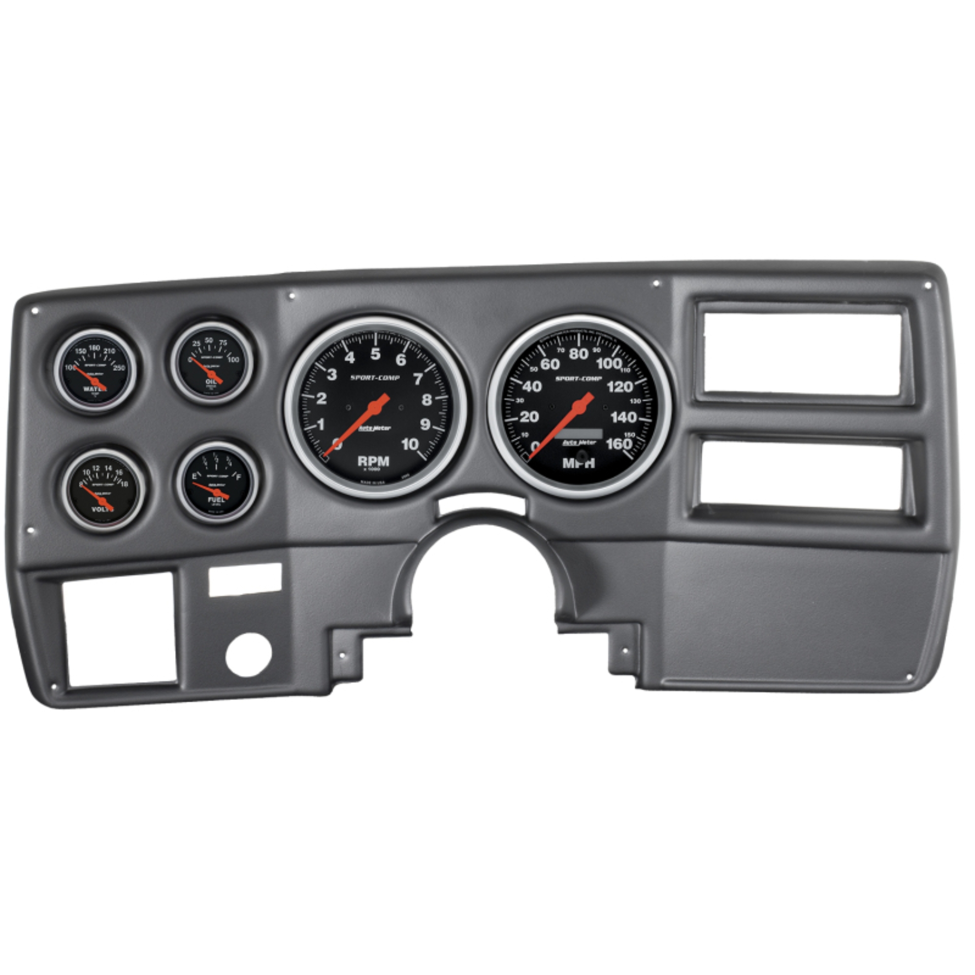 Picture of Autometer Sport-Comp 73-83 Chevy Truck/ Suburban Dash Kit 6pc Tach / MPH / Fuel / Oil / WTMP / Volt