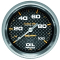 Picture of Autometer Ultra-Lite 2.625in Mechanical 100 PSI Oil Pressure Gauge - Carbon Fiber