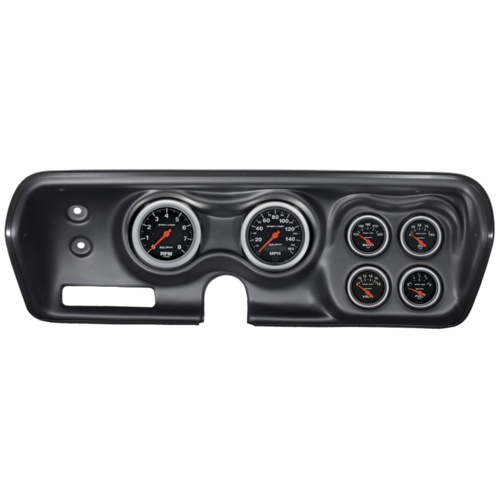 Picture of Autometer Sport-Comp 71-74 Charger/ GTX/ Road Runner Dash Kit 6pc Tach/MPH/Fuel/Oil/WTMP/Volt