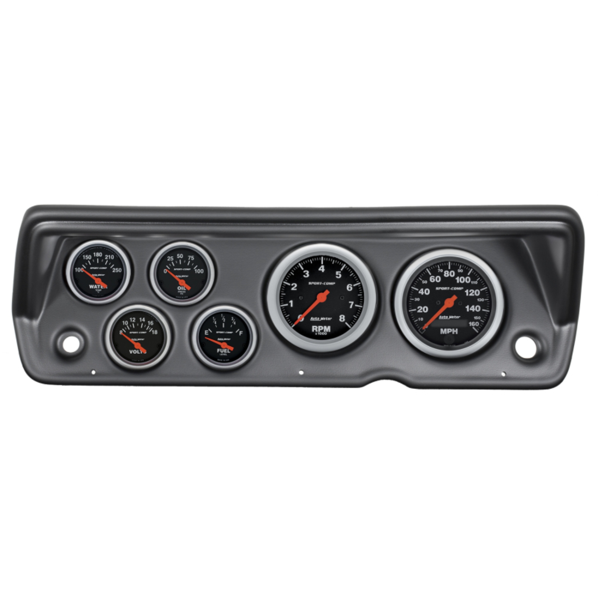 Picture of Autometer Sport-Comp 70-76 Duster/ Demon/ Dart Dash Kit 6pc Tach / MPH / Fuel / Oil / WTMP / Volt