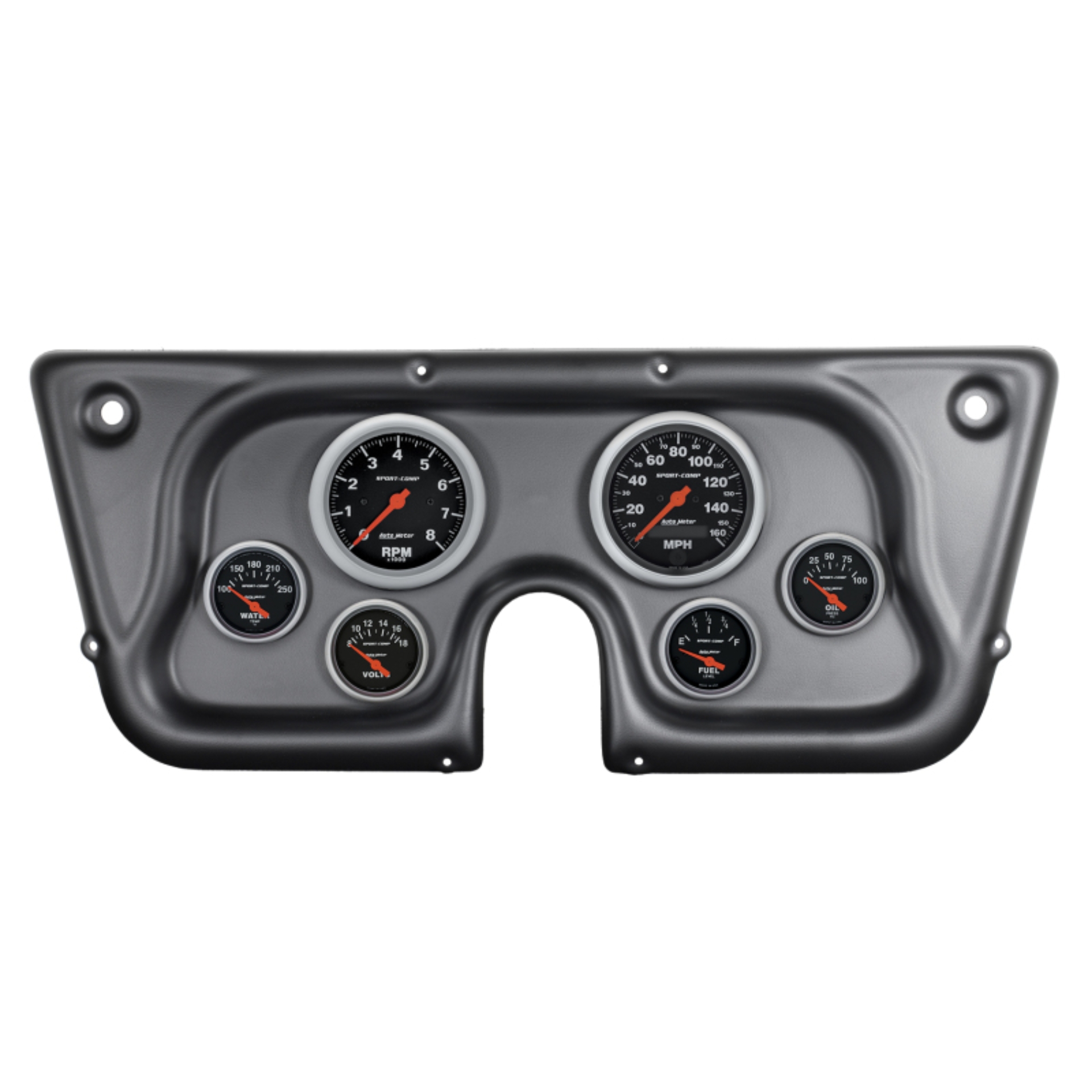Picture of Autometer Sport-Comp 67-72 Chevy Truck C/K/K5/Suburban Dash Kit 6pc Tach/MPH/Fuel/Oil/WTMP/Volt
