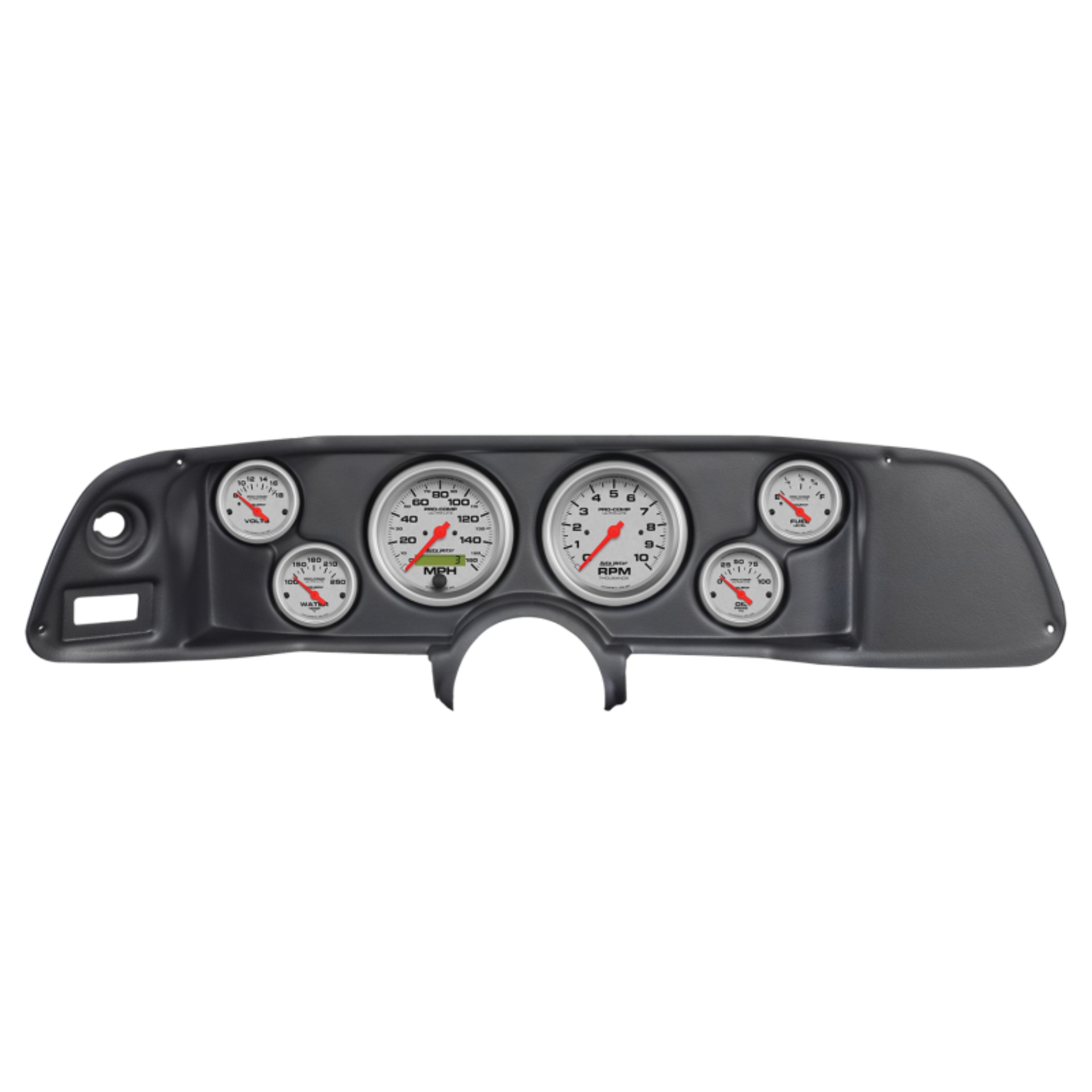 Picture of Autometer Ultra-Lite 70-78 Camaro Dash Kit 6pc Tach / MPH / Fuel / Oil / WTMP / Volt