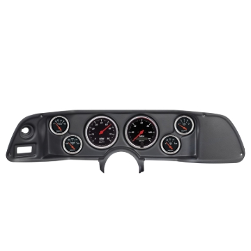 Picture of Autometer Designer Black 70-78 Camaro Dash Kit 6pc Tach / MPH / Fuel / Oil / WTMP / Volt