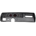 Picture of Autometer Designer Black 70-72 Chevelle SS/El Camino Dash Kit 6pc Tach/ MPH/ Fuel/ Oil/ WTMP/ Volt