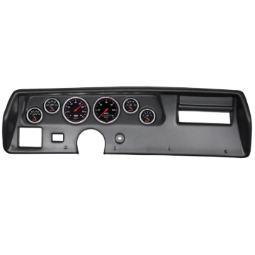 Picture of Autometer Designer Black 70-72 Chevelle SS/El Camino Dash Kit 6pc Tach/ MPH/ Fuel/ Oil/ WTMP/ Volt