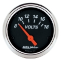 Picture of Autometer Designer Black 69-76 Nova Dash Kit 6pc Tach / MPH / Fuel / Oil / WTMP / Volt