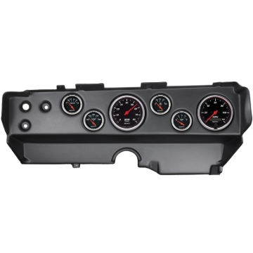 Picture of Autometer Designer Black 70-74 E-Body/Cuda/Challenger Dash Kit 6pc Tach/ MPH/ Fuel/ Oil/ WTMP/ Volt