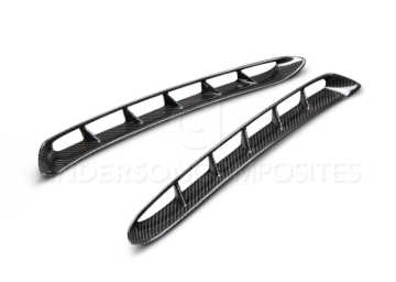 Picture of Anderson Composites 15-17 Mustang Carbon Fiber GT350 Style Fender Vent Inserts (Only Fit AC Fenders)