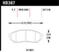 Picture of Hawk 06-09 350z/ 05-08 G35 w/o Brembo Performance Ceramic Street Front Brake Pads