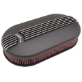 Picture of Pro-Flo Black Large Oval Cast Air Cleaner for Dual-Quads-2.4in. Element